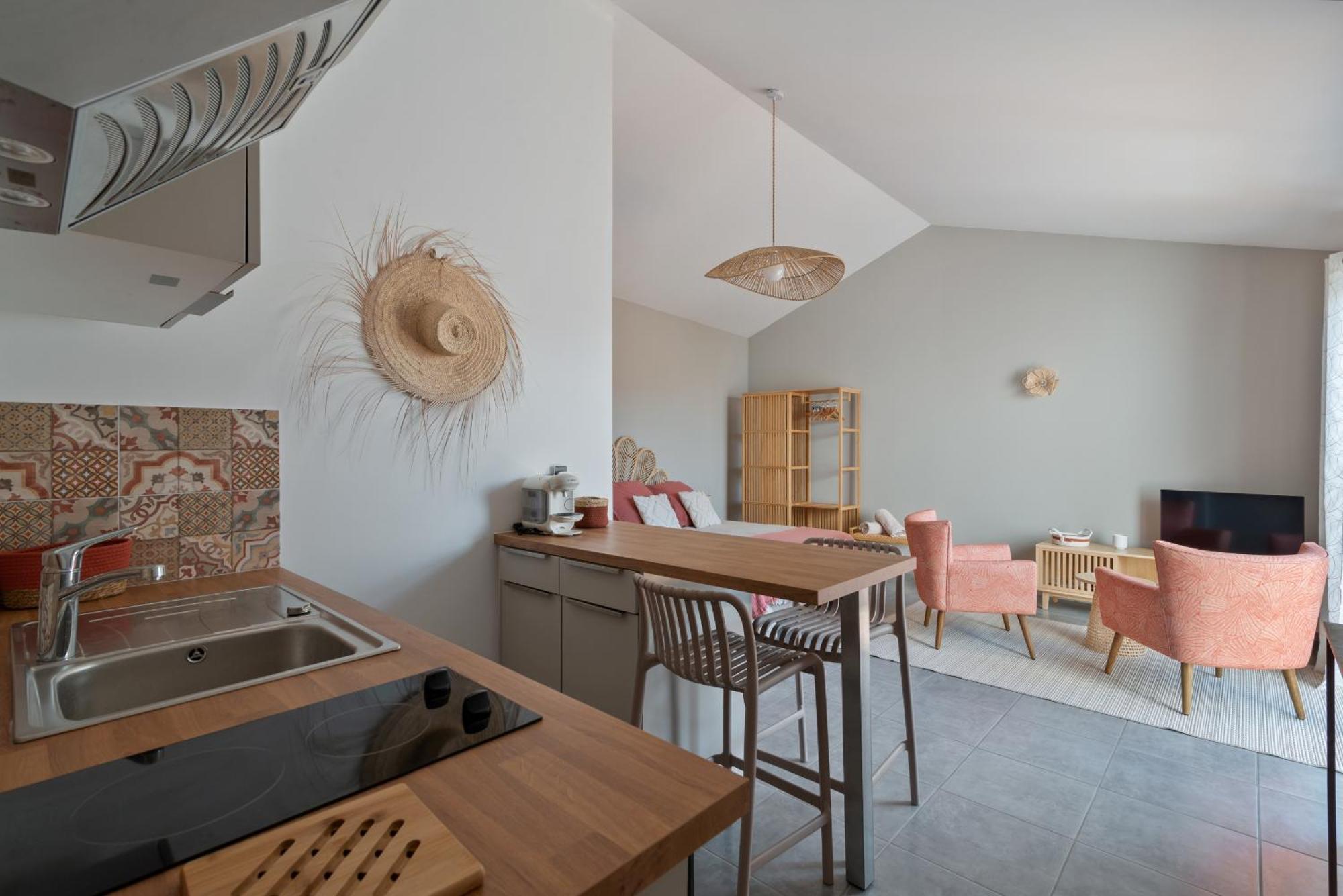 Studio Cocon Enea Bidart, Terrasse Et Parking 外观 照片